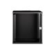4. 19" 12U wall-mounted network cabinet, SOHO PRO 595 x 540 x 400 mm, glass door, black, unassembled, 60 kg