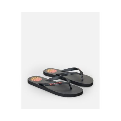 2. RIP CURL Icons Of Surf Bloom Open Toe Men's Flip-Flops Black