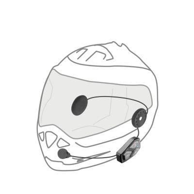 4. INTERPHONE U-COM 3 motorcycle intercom, set for 2 helmets