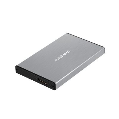 2. NATEC Rhino Go NKZ-1281 Hard Drive Case (2.5"; USB 3.0; Aluminum; Gray)