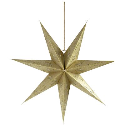 2. DECORATIVE PAPER STAR 60CM CHAMPAGNE