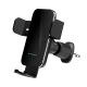 Wozinsky WEDZ-3Y8S clamp car holder with 15W inductive charger for phone on the air vent - black