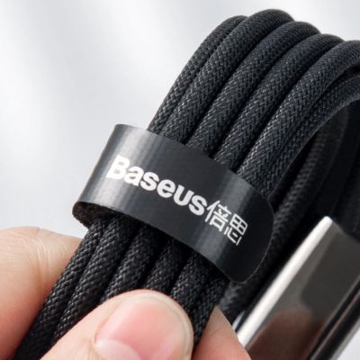 13. Baseus Tungsten 3in1 cable USB - USB Type C / Lightning / micro USB 3.5 A 1.5 m black (CAMLTWJ-01)