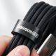 13. Baseus Tungsten 3in1 cable USB - USB Type C / Lightning / micro USB 3.5 A 1.5 m black (CAMLTWJ-01)