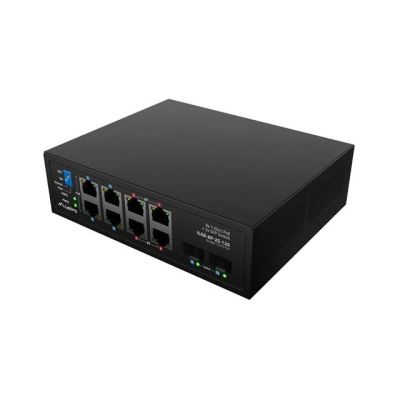 7. SWITCH LANBERG ILGE-8P-2S-120 LIGHT INDUSTRIAL POE 4XBT 4XAT 2XSFP DIN GIGABIT ETHERNET