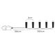 10. CHRISTMAS LIGHTS LIGHT CHAIN 750 LED FLASH WARM WHITE