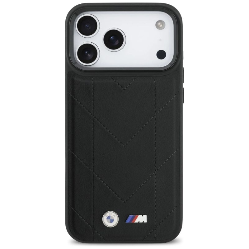 3. BMW M Quilted Logo MagSafe Case for iPhone 17 Pro Max - Black
