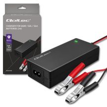 QOLTEC AGM GEL STD BATTERY CHARGER | RECTIFIER 24V 2A 48W | LED