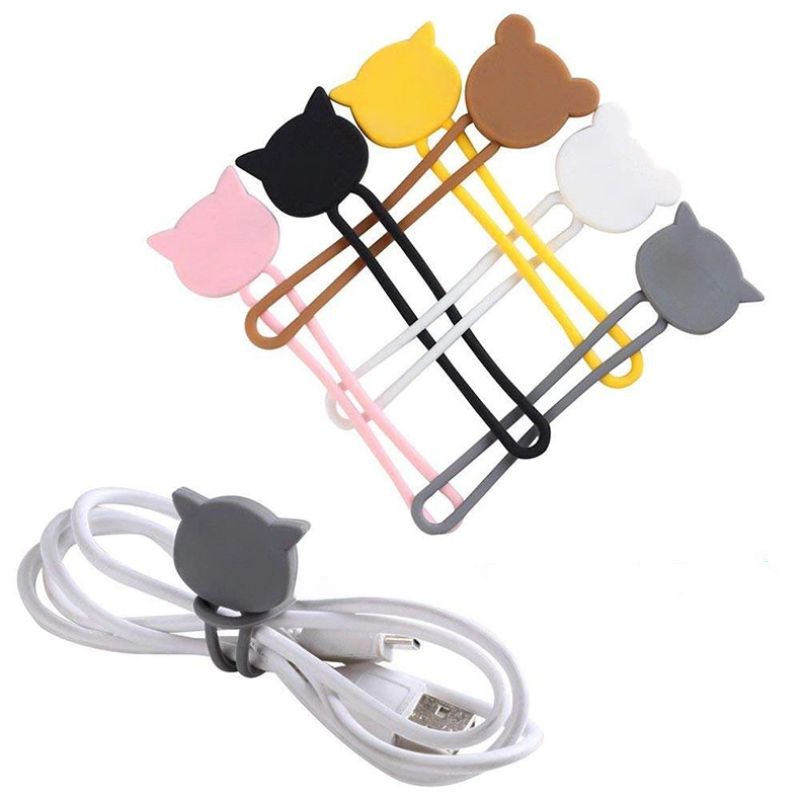 8. Silicone cable reel - pink