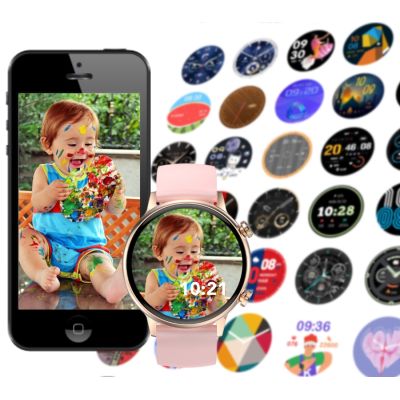 4. Women's Smartwatch RUBICON RNCF09 Rose Gold/Pink SMARUB234