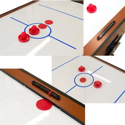6. 3-in-1 ROTARY GAME TABLE, BILLIARDS, TABLE FOOTBALL, AIR HOOK-UP 121x89x84.5CM