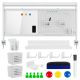 4. Ergo Office desk divider/organizer, max load 10kg, white board, width 1116mm, white, ER-301 W
