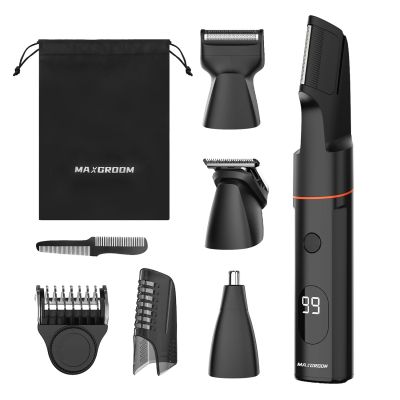 MAXGROOM LK-881 multifunctional trimmer with replaceable tips - black