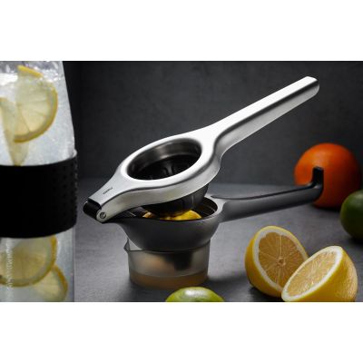 5. GEFU 13971 Citrus Juicer Nylon, Plastic, Stainless Steel Black, Stainless Steel