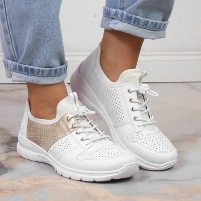 19. Comfortable Rieker W L3254-80 white shoes