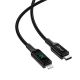 2. Acefast cable MFI USB Type C - Lightning 1.2m, 30W, 3A black (C6-01 Black)