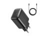 Joyroom JR-TCF23 network charger USB-C 25W SFC / PPS / PD - black + USB-C / USB-C cable 1m