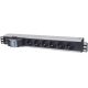 Intellinet 711432 PDU 6-Outlet Power Distribution Unit 1.5U Black, Gray