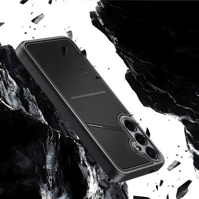 9. Dux Ducis Rafi II Case for Samsung Galaxy S25 with Stand and Wallet - Black