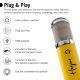 6. Monkey Banana Hapa Yellow Table Microphone