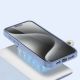 6. Dux Ducis Lawa Leather Case for iPhone 15 Pro Max - Blue