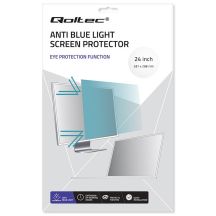 Qoltec 51076 Blue Light Filter 24" 16:9 (Eye Protection | Anti Glare | Matte | for monitor)