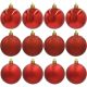 13. DECORATIVE PLASTIC BALL 12 PCS 60MM RED