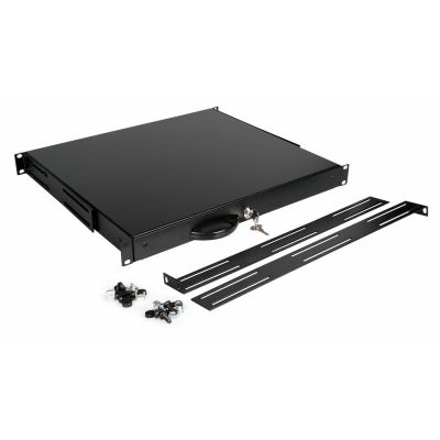 3. 19" Drawer Equipment for 1U Server Cabinets, Lockable, BK (EZD-1-B)