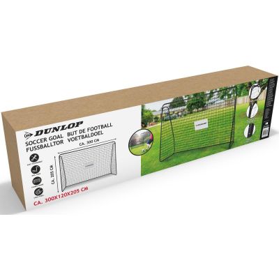 2. FOOTBALL GOAL WITH NET 300x205x120CM DUNLOP