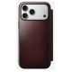 5. NOMAD Modern Leather Folio - MagSafe-compatible leather case for iPhone 17 Pro Max, Horween leather (burgundy)
