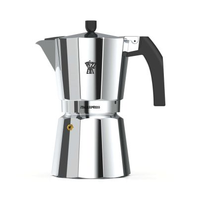 2. PEZZETTI Italexpress Moka Pot 0.45 l Aluminum, Black