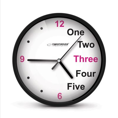 ESPERANZA WALL CLOCK PRAGUE BLACK