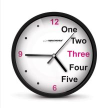 ESPERANZA WALL CLOCK PRAGUE BLACK