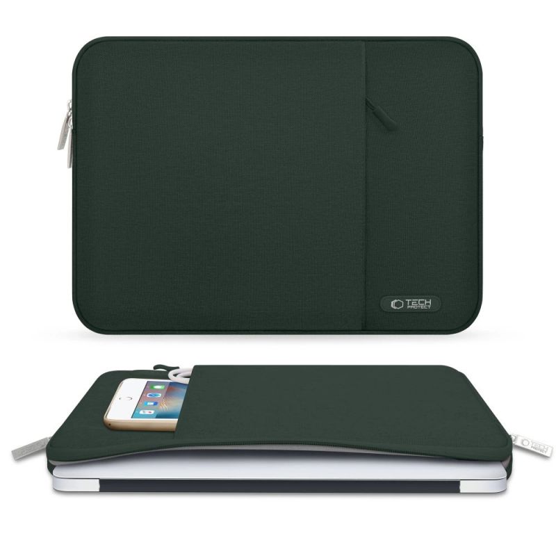 6. Tech-Protect Sleevy Laptop 15-16 case - green