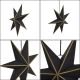3. DECORATIVE HANGING PAPER STAR FSC 18x75CM BLACK 7 ARMS MICA