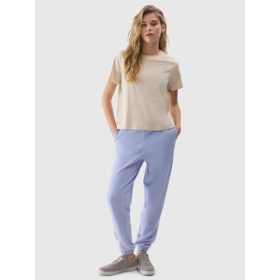 3. Women's plain organic cotton T-shirt 4F