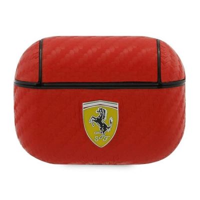 Ferrari FESAPCARE AirPods Pro cover red/red On Track PU Carbon