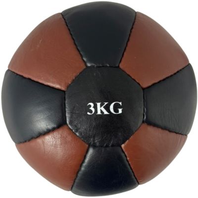 6. Natural Leather Medicine Ball MASTERS PL-NATURAL 5 kg