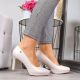 6. Pumps on a platform pearl beige W Sergio Leone