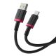 3. Baseus Dura USB-Type C Cable 60W 1m (Red-Black)