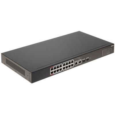5. Dahua Technology CS4218-16ET-240 - PoE switch 16-port + 2 RJ45/SFP