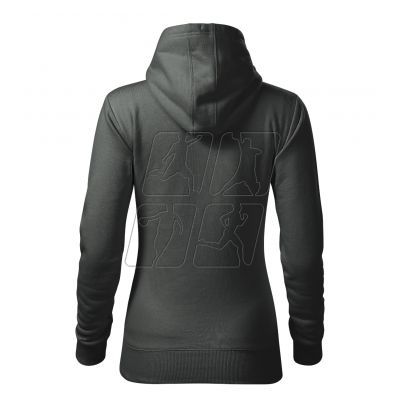 3. Malfini Cape Free W sweatshirt MLI-F1467 dark khaki