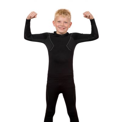 3. Alpinus Active Set thermal underwear black and gray Jr GT43204