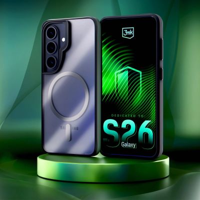 12. 3mk Satin Armor MagCase for Samsung Galaxy S26 - Transparent Black