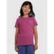 Girls' regular-fit plain T-shirt 4F 4FJRAW25TTSHF3233-50S