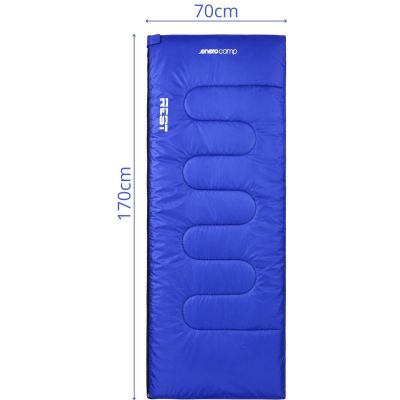 20. REST TOURIST SLEEPING BAG 170X70CM BLUE ENERO CAMP