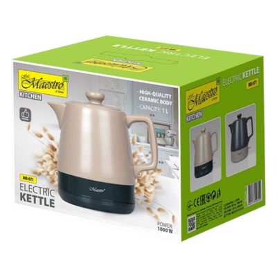 3. Ceramic electric kettle MAESTRO MR-071-BEIGE