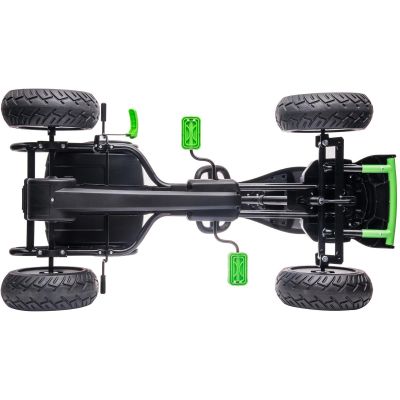 3. ENERO 18 PEDAL GO-KART BLACK AND GREEN