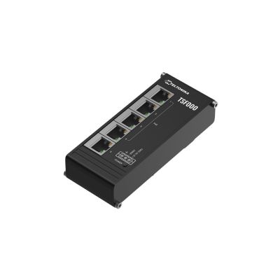 Teltonika TSF000 Unmanaged Fast Ethernet (10/100) PoE Support Desktop Black