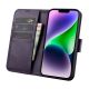 3. iCarer Wallet Case 2in1 Cover iPhone 14 Plus Anti-RFID Leather Flip Case Dark Purple (WMI14220727-DP)